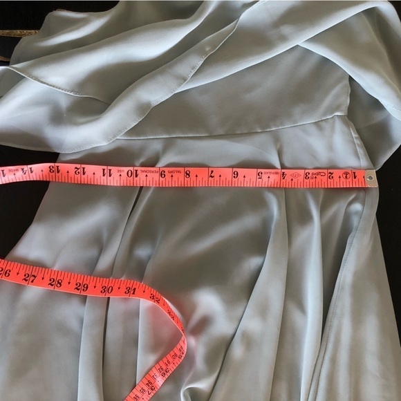 Jenny Yoo Morning Mist Flutter Dress Square Neck 6 Bridesmaid Wedding Knee Lengt - Picture 12 of 12